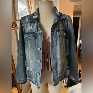 Distressed Denim Jacket